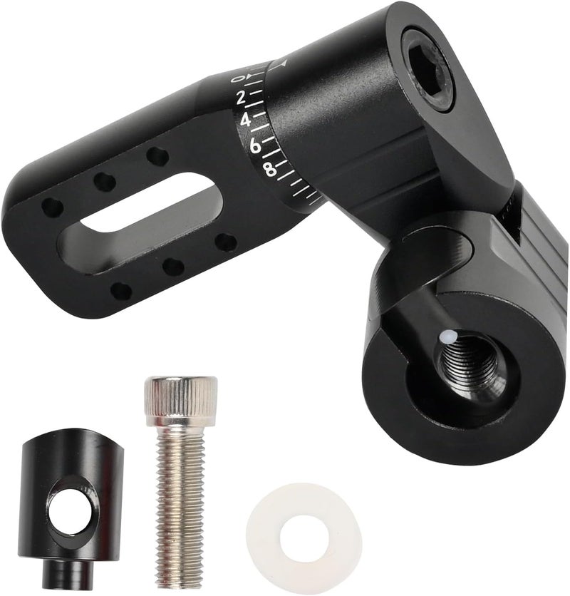 SP.G Archery Single Side V-Bar Mount - Adjustable Bow Stabilizer Quick Disconnect Aluminum Alloy Back Bar Stabilizer Mount Rod Bow Stabilizer Sidebar Mount for Compound Recurve Bow - Image 1